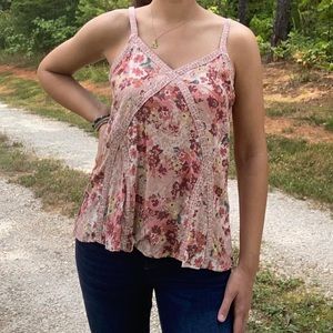 Maurice’s small floral detailed top with adjustable straps